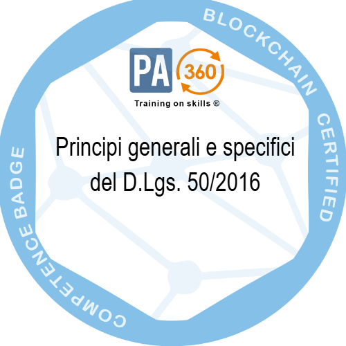 Principi generali e specifici del D.Lgs. 50/2016